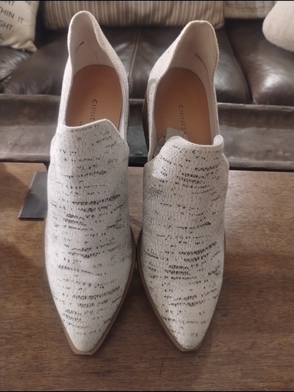 Neutral Tan & Beige Ankle Bootie  - Size 7.5/38M
